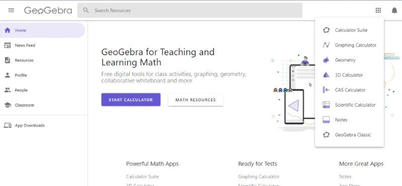 Best AI for Math: GeoGebra